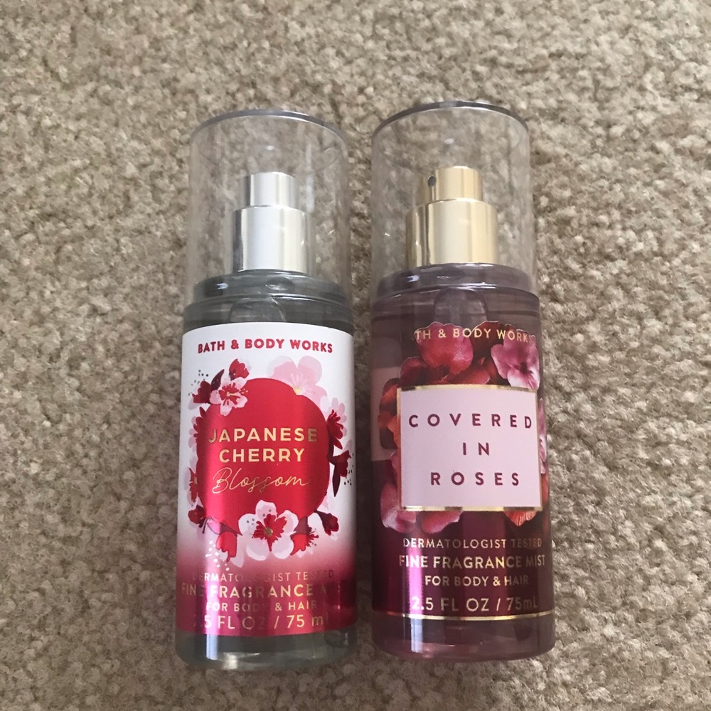 Two BBW Travel size mists